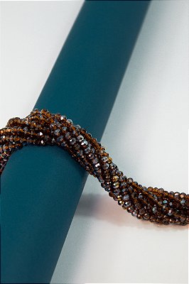 Fio Cristal 4Mm Vidro Facetado - O Fio