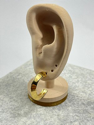 Brinco Argola Aço inox Dourada - 1 par