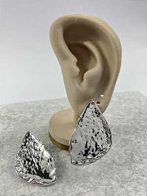 Brinco Orgânico banho níquel - 1 par