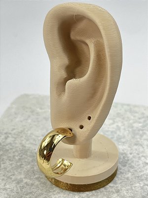 Brinco Argola Aço inox Dourado - 1 par