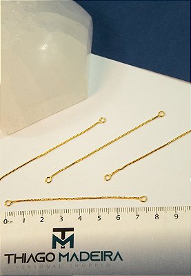 Corrente Cortada Com Argolinha Nas Duas Pontas 8Cm - Und