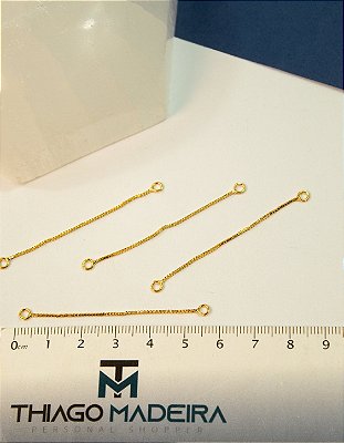 Corrente Cortada Com Argolinha Nas Duas Pontas 5Cm - Und