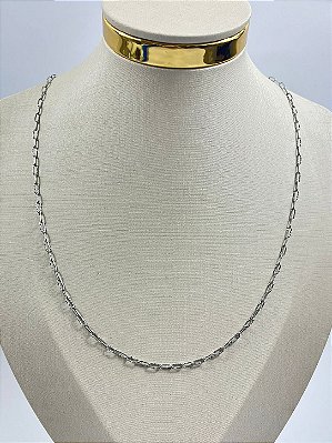 Colar Aço Inox com 60cm cartier - Antialergico - 1 unidade