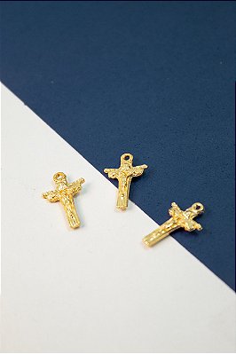 Pingente Cruz Religioso Ouro - 01 Und