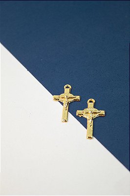Pingente Cruz Religioso Ouro - 01 Und
