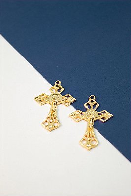 Pingente Religioso Cruz Ouro - 01 Und