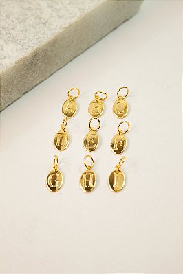 Pingente Medalha Letra 5 Milésimos Ouro - 01 Und