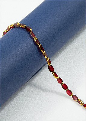 Fio Murano Oval Facetado - 01 Und