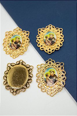 Pingente Religioso Santo Antonio Com Resina - 01Unid