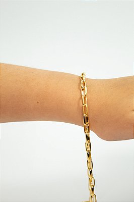 Corrente Cartier arame 1,50mm - Alumínio Anodizado Ouro - 1 metro