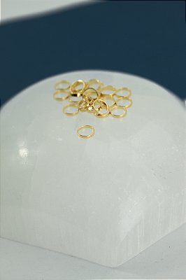 Entremeio Disco 6Mm Ouro 18K - 50Pçs