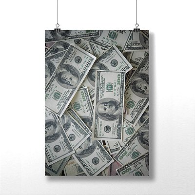 Plaquinhas Decorativas Dollar Americano - Estampa de Dóllar