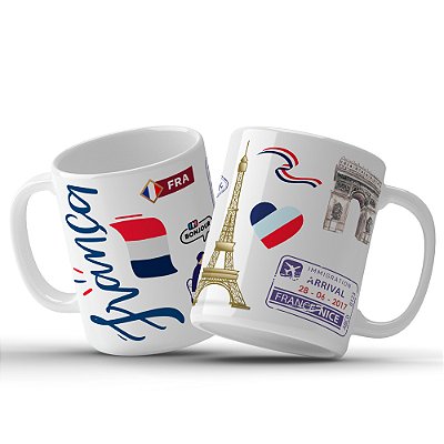 Caneca Paris Torre Eiffel França Decoração  - Eu amo Paris