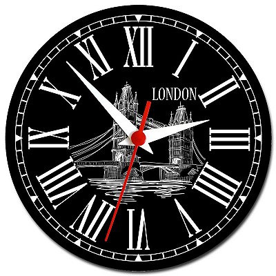 Relógio de Parede Londres Inglaterra - Relógio de Londres Decoração
