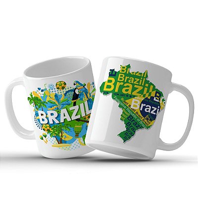Caneca Personalizada Do Brasil Sabores e Cores do País