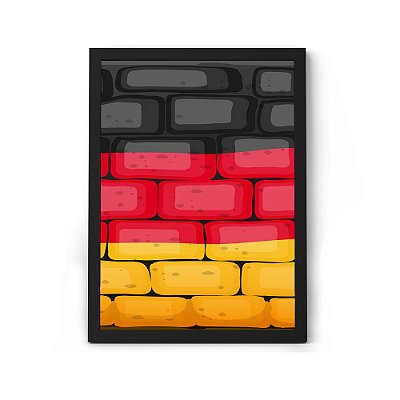 Quadro Decorativo Para Sala / Quarto Bandeira Da Alemanha