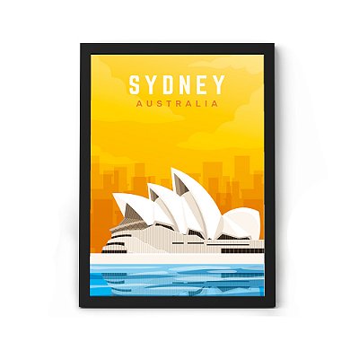 Quadro Decorativo Austrália Sidney Decoração