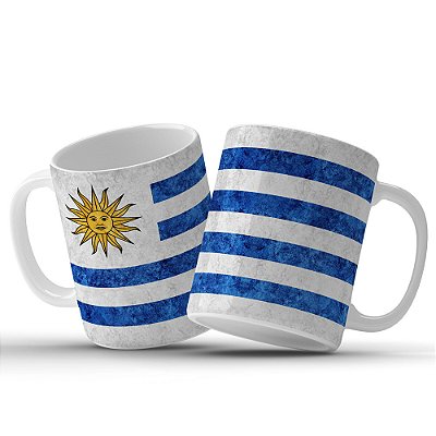 Caneca Personalizada Bandeira do Uruguai Decoração