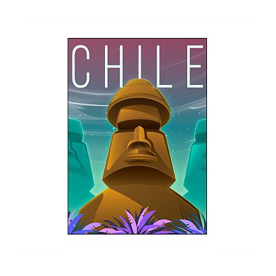 Imã De Geladeira Decorativo Chile Decoração