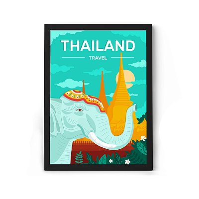 Quadros De viagem da Tailândia Decoração