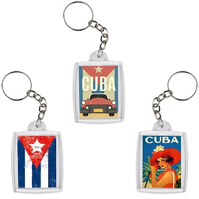 Chaveiro Personalizado De Cuba - Chaveiro Decorativo de Cuba Decoração 6x4cm