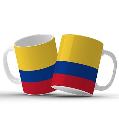 Caneca Personalizada Bandeira Da Colômbia - Caneca da Colômbia