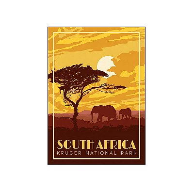 Imã de Geladeira Pontos Turístico da África do Sul Souvenir de Viagem
