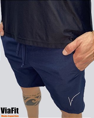 Bermuda Masculina ViaFit Azul Marinho