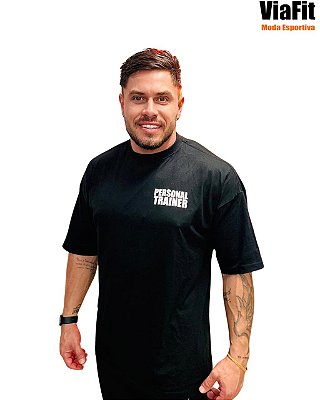Camiseta Oversized 100% Algodão Preta