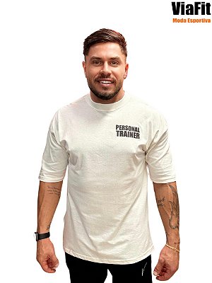 Camiseta Oversized 100% Algodão Off White