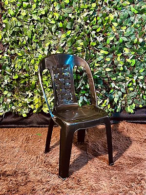 5061 Cadeira plástica preta