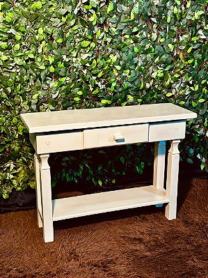 5465 Aparador branco com gaveta