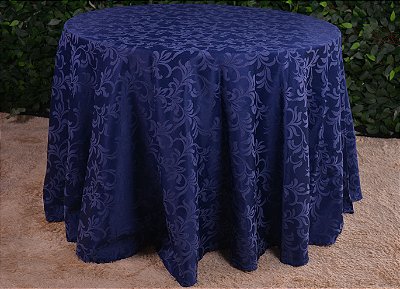 TO5063 toalha jacquard azul escuro brocada