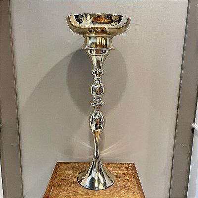vaso dourado metal
