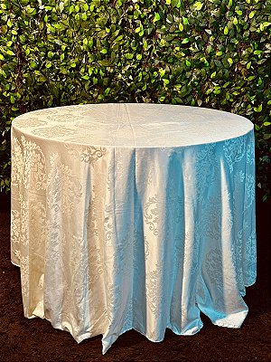 5018 toalha redonda creme