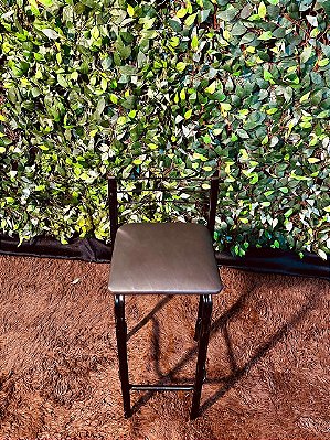 4952 Banquetas para bistrô com metal pretas