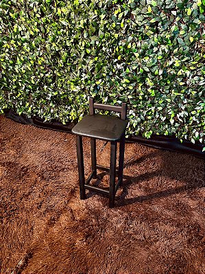 4953 Banqueta para bistrô com madeira preto