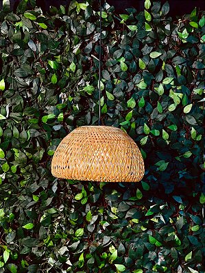 5019 Pendente luz cesto palha