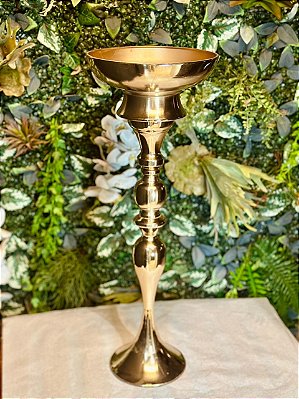 2665 Vaso decor metal dourado