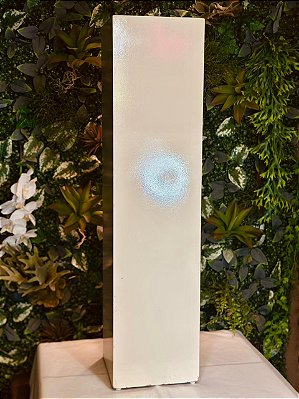 3924 Coluna quadrada branca