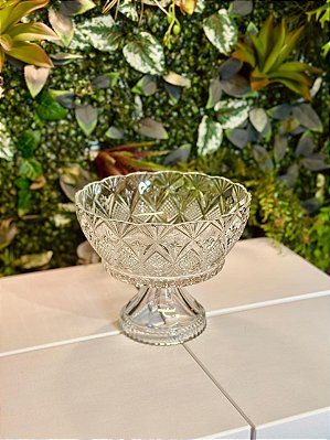 5099 Bandeja doce vidro com pé g.