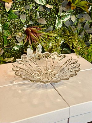 4760 Bandeja doce vidro baixa flor