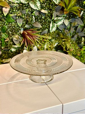 5456 Bandeja doce vidro com pé