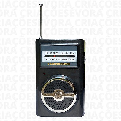 Rádio AM/FM Portátil de Emergência