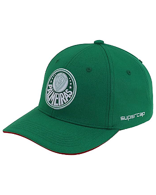BONÉ PALMEIRAS - SILKADO BORDADO FRONTAL VERDE MÉDIO