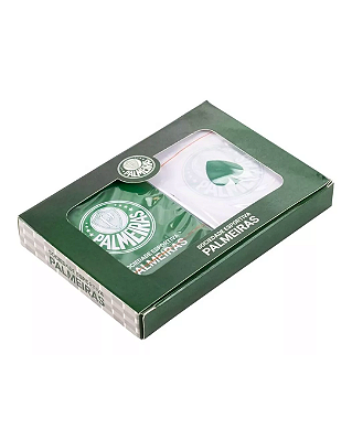 KIT 2 BARALHOS PALMEIRAS OFICIAL PLÁSTICO