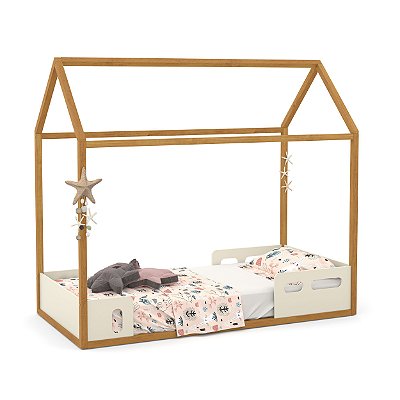 Cama Casinha - Liv - Solteiro - Madeira / Cores