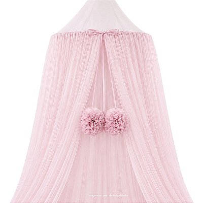 Dossel Tenda Mosquiteiro - Rosa Bebê - prontaentrega