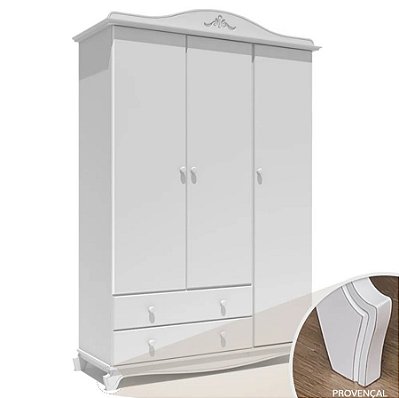 Guarda Roupa  Portas - Nantes - Branco Provençal