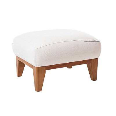 Puff Alfa - Linho Bege - Tecido 100A